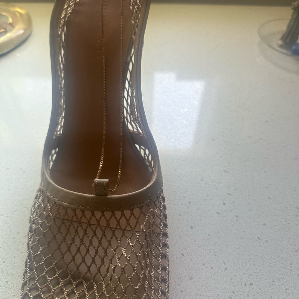 Bottega Veneta Gold Mesh Women's Heels size 38.5. Brand new with box.